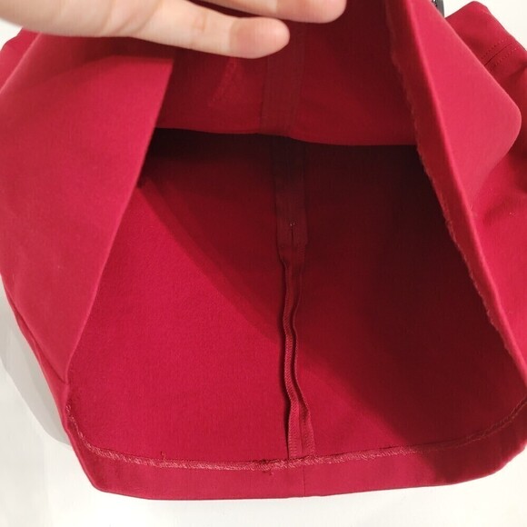 Sisley Made In Italy Red A-Line Mini Skirt Size 44 - Picture 3 of 10